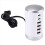 65W USB-hurtiglader HUB Hurtiglading QC3.0 Multi 6-porter Type C PD-lader 3