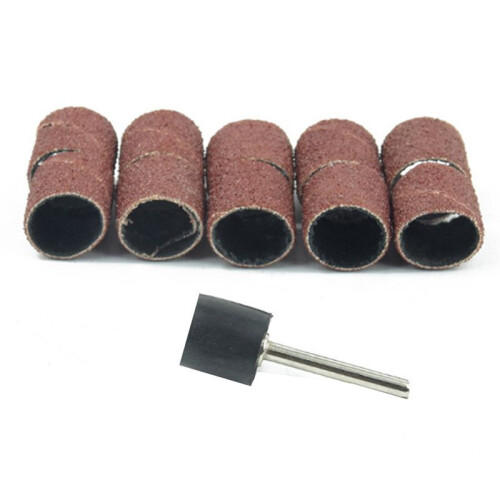 51 stk. sandpapirring slipehode rull metall avrusting polering rund