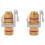 Banana Jack Binding Post Insert with Black & Red Rings, Screw Type Aud 7
