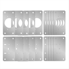 10 perechi de plăci de reparare a balamalelor pentru mobilier, sertar, montare pe masă, scule de montare