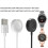 Fast Charging Cable Smart Watch Charger Compatible for -Kors Access Ge 3