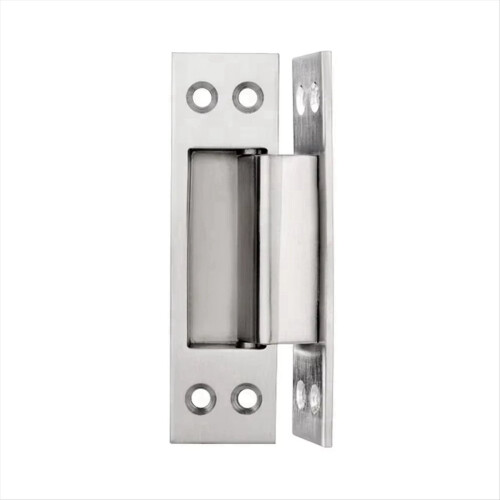 Porta oculta de 4 polegadas com aço inoxidável, madeira e dobradiças escondidas Sil 1