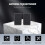 x Push-On antennematchingtransformator 300/75 ohm TV F koaksialadapter 4