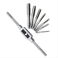 8Pcs Hss Mão Parafuso Tap Die chave Schroefdraad Plug M3 M5 M6 M8 M10 M