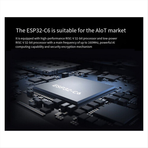 Πλακέτα ανάπτυξης οθόνης LCD ESP32-C6 Wifi 6 Bluetooth 5 Ενσωματωμένη Rgb C 1