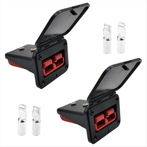 2PCS Plug Mounting Panel with Dust Cover, Base Cover,Compatible SB175