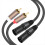 σε 2xLR 3-Core XLR καλώδιο μίξης ενισχυτή ισχύος ενεργό ηχείο μικρόφωνο 3