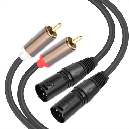 σε 2xLR 3-Core XLR καλώδιο μίξης ενισχυτή ισχύος ενεργό ηχείο μικρόφωνο 2
