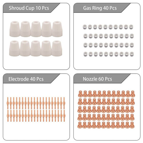 150 électrodes consommables pour découpe plasma à air comprimé PT-31 2