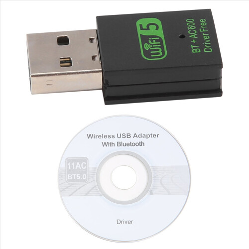 USB WiFi Bluetooth Adapter, 600Mbps Dual Band Wireless Network Externa 2