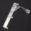 Clips de cortina de plástico transparentes para persianas verticais, 3,5 polegadas (8,9 cm). 2