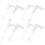 Clips de cortina de plástico transparentes para persianas verticais, 3,5 polegadas (8,9 cm). 4
