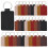 Kit com 30 chaveiros de couro, chaveiros retangulares de PU com argolas, E 1