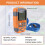 Mini optisk effektmåler - M7 OPM fiberkabeltester - 70DBm-+10DBm SC/ 8