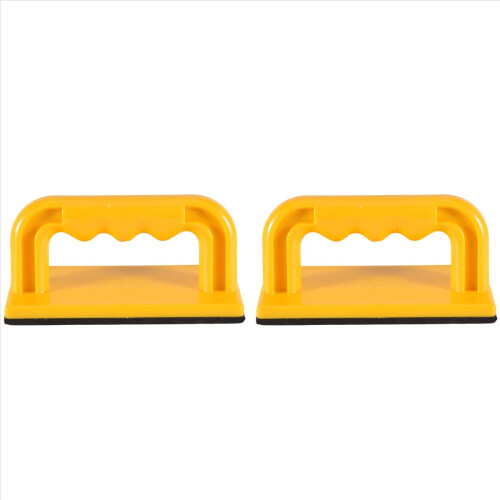 Conjunto de 2 peças de bloco de apoio para corte de madeira com alça para plaina 1