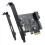 Scheda adattatore frontale PCI-E 1X a USB 3.2 Gen1 USB3.2 Type-C a 2 porte (tip. 1