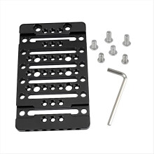 Platou de brânzeturi cu găuri filetate de 1/4 inch și 3/8 inch și 4 găuri reci încorporate