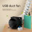 USB Justerbar Hastighed Ventilator Røgabsorber ESD Røgudsugningsrør Kanal E 7