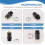 10 stk. 3,5 mm mini stereo hunstik til panelmontering, lodde, sort 6