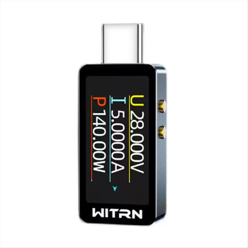 CC1 USB spennings- og strømmåler, PD3.1 digitalt display, 28V Typ
