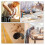 6 Piece Multi-Shaped Card Scraper Woodworking Set, 3 Rectangle 1 Bevel 6