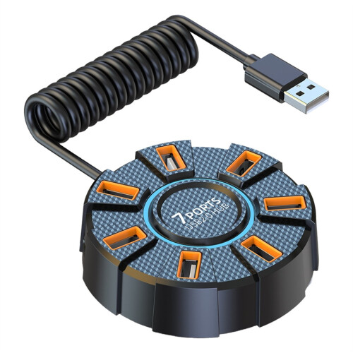 Adapter USB 2.0 Hub Multi Splitter 5 Gb/s High Speed Power Multiple Exp
