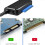 till USB 3.0-adapterkabel hårddiskkonverterare stöder 2,5/3,5 tums Ex 6
