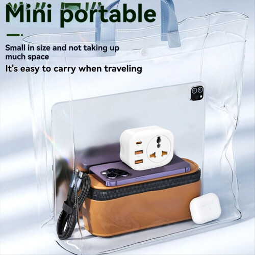 Konverter Lader/Universaladapter Reiseplugg Hurtiglader USB-hull 2
