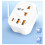 Konverter Lader/Universaladapter Reiseplugg Hurtiglader USB-hull 8