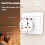Konverter Lader/Universaladapter Reiseplugg Hurtiglader USB-hull 4
