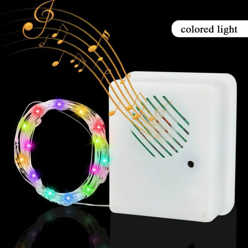 DIY julelydsensor med LED-lyslenke og dekorative lys 2