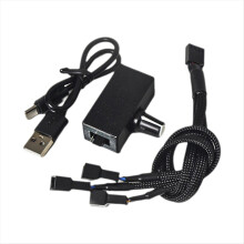 Regulator prędkości PWM 12 V, 4-pinowy regulator wentylatora, zasilacz USB typu C, DIY