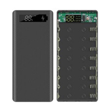 18650 batteri powerbank etui LCD-skærm understøtter 20000mAh til 8x18650