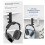 Clip-on Headset Holder Z20 Hanger Hook Universal Metal Desktop Counter 1