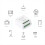 Mini Smart Switch Breaker Wireless Switches 10A Compatible with Tuya f 4