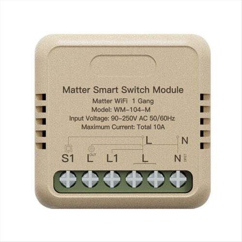 Tuya WiFi Matter Smart Switch Modul Mini Relay Timer Stemmekontroll App