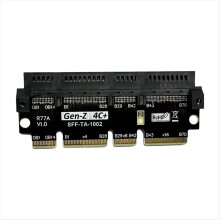 Karta adaptera PCIe5.0 X16 do Gen-Z 4C+ z podniesionym testem i ochroną EDSFF