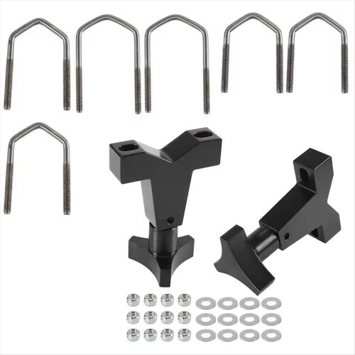 Suporte universal de alta elevação de 1 a 2,5 polegadas para macaco ajustável no tubo dianteiro. 1