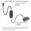 Controller ARGB da 2 pezzi 5V 3Pin Mini RGB Hub 3PIN per case CPU del computer C 6