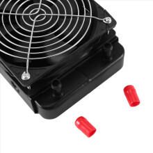 Aluminium 2 blæsere 240 mm 10-rørs vandkøling computerradiator med