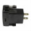 Caricabatterie rapido USB3.0 doppio per auto con voltmetro display nero e blu Volt 10