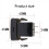 Caricabatterie rapido USB3.0 doppio per auto con voltmetro display nero e blu Volt 7