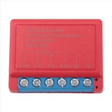 Tuya WiFi Smart Switch med strømmåling 16A Mini DIY-bryter