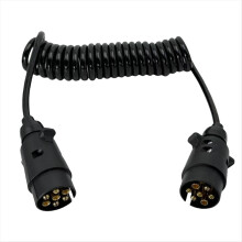 12V aanhangwagenveerdraad 2M 7-aderig, opgerold voor Europese handel