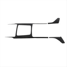3-teiliges Set Auto-Innenraum-Schalthebelabdeckungen in Carbonfaser-Optik