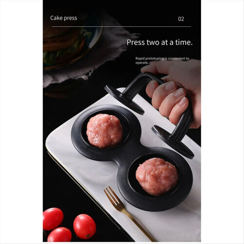 Burger-Patty-Maker Antihaft-Hamburger-Set Fleisch-, Rindfleisch- und Gemüseform für Ki 2