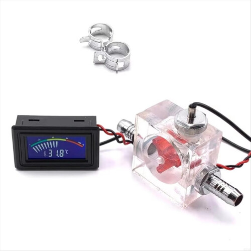 3-vejs meter LED-termometer til vandkøling, væskekøler, computer R