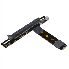 PCIe X4 4.0 M.2 NVMe til X16 riser-adapter for PCIeX16 / for grafikkort