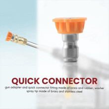 Adaptor pentru mașină de spălat cu presiune cu conector rapid femelă din alamă de 1/4 inch