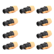 10 buc Conector cu 3 pini, cu blocare reală, mufă mamă, NAC3FX-W NAC3MX-W